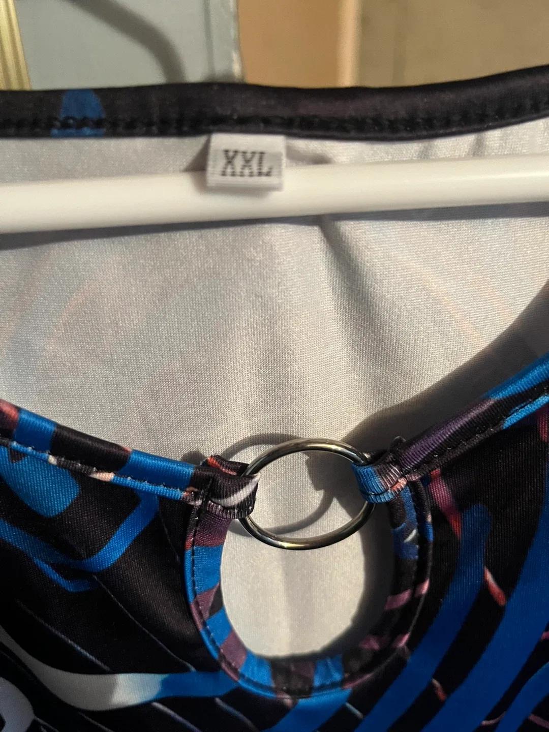 XXL Blue & Black Polyester/Spandex Dress image indicator(3)