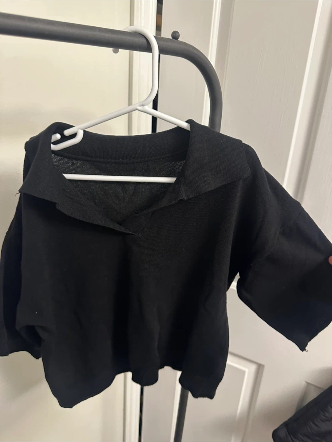 Black Knit Top