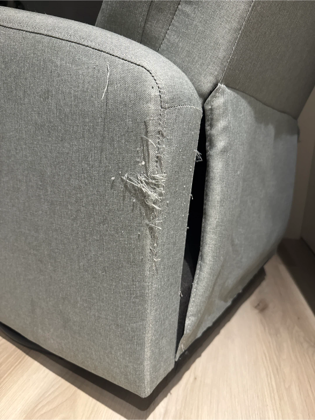 Grey Recliner Chair - Gently Used - photo 2