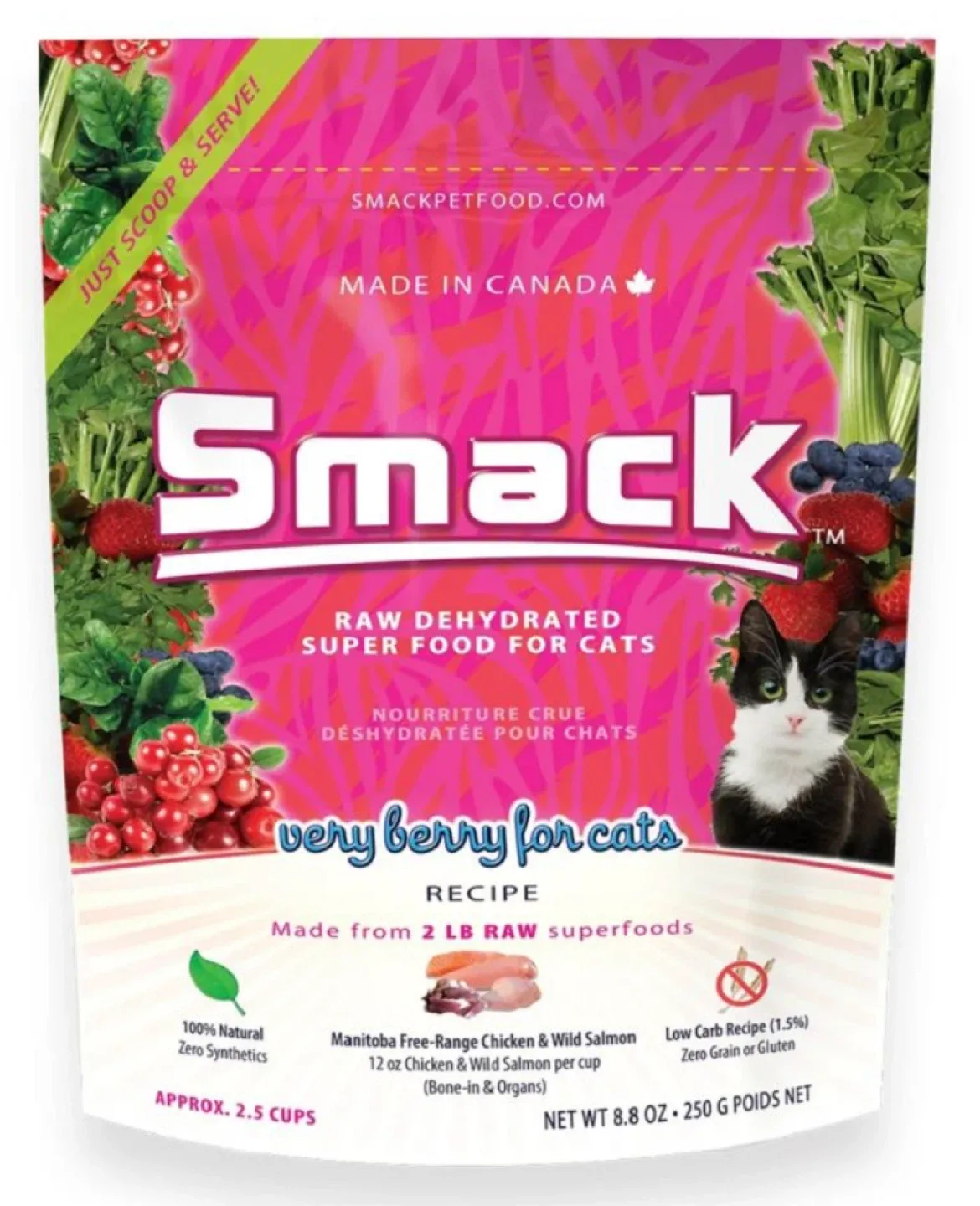 ‼️MOVING SALE‼️Smack Very Berry Raw Dehydrated Cat Food thumbnail