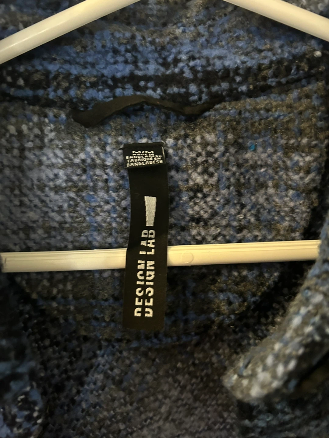 Design Lab Blue Plaid Shacket - Size M - photo 2