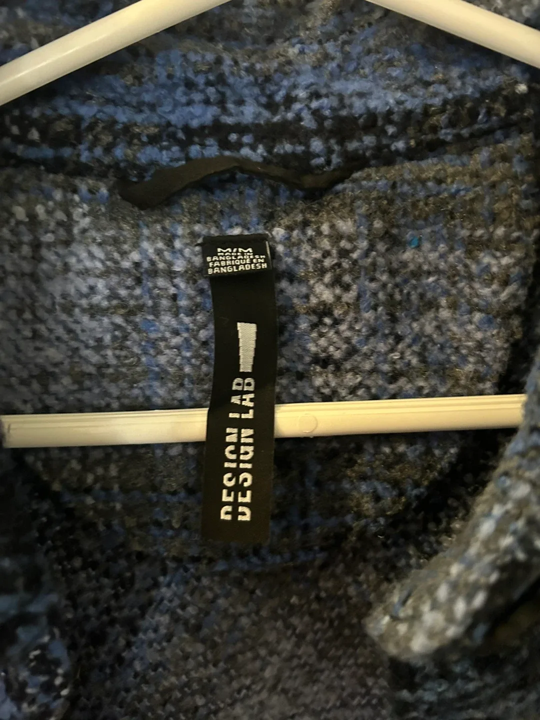 Design Lab Blue Plaid Shacket - Size M image indicator(2)