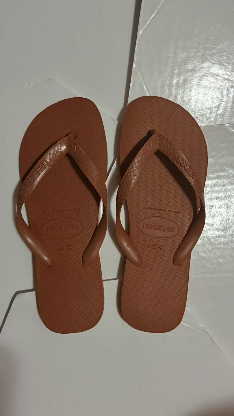 Havaianas Brown Flip Flops Size 41-42 EU image indicator(2)