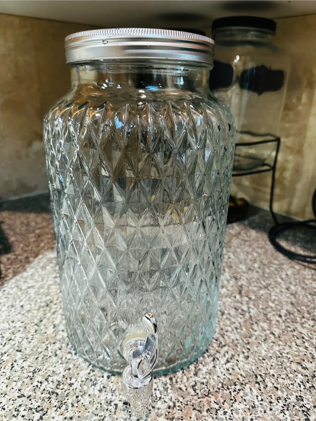 Glass Drink Dispenser with Spigot image indicator(2)