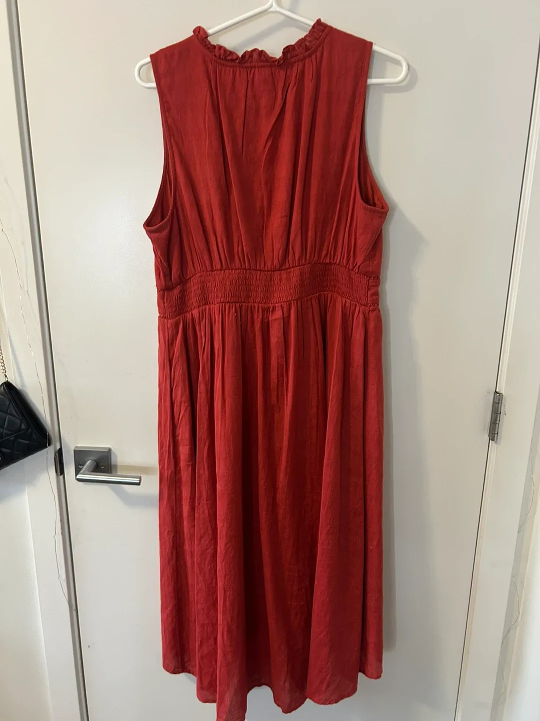 Old Navy Red Sleeveless Dress - Size L image indicator(3)
