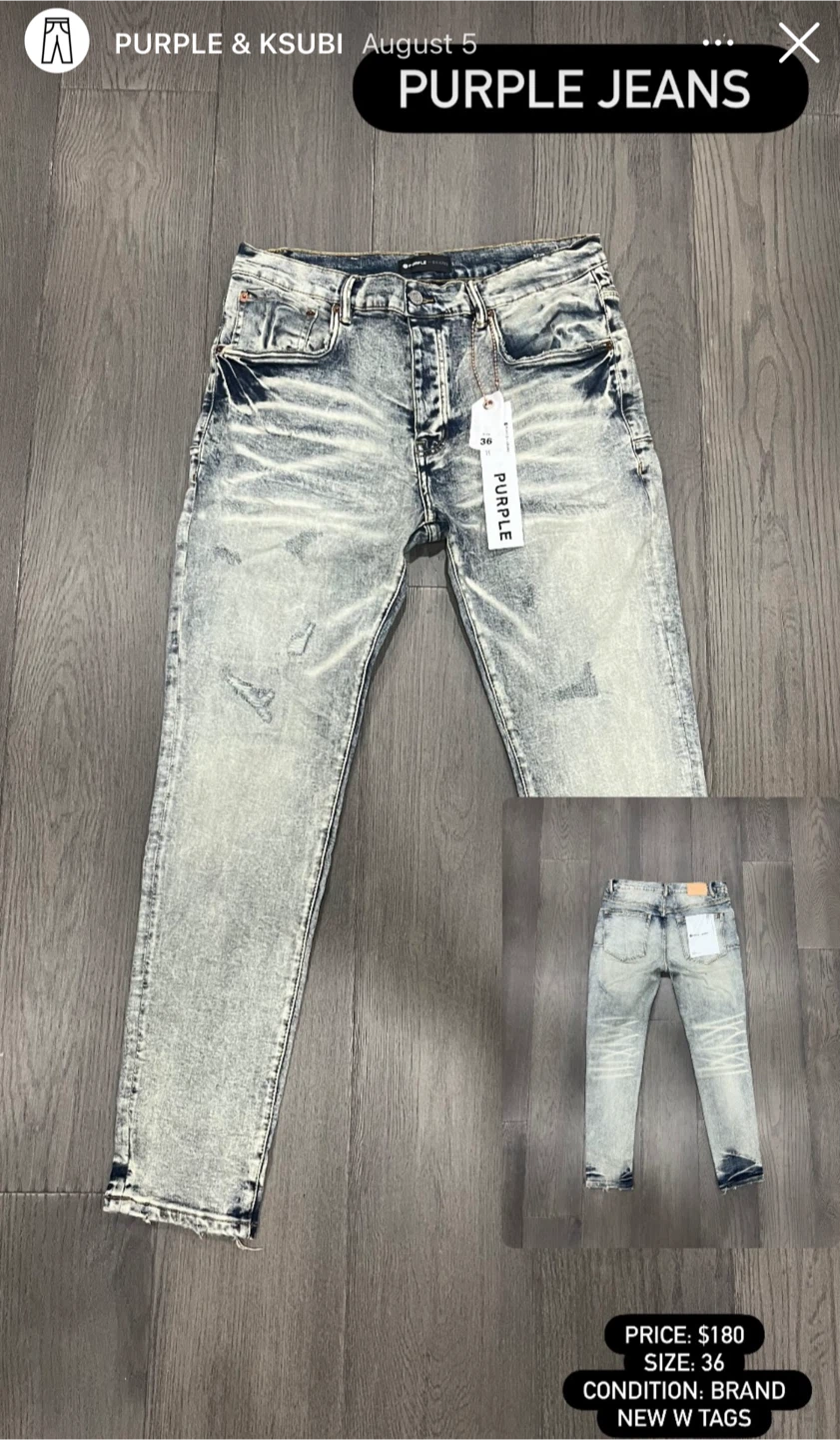 New Purple Brand Jeans, Size 36