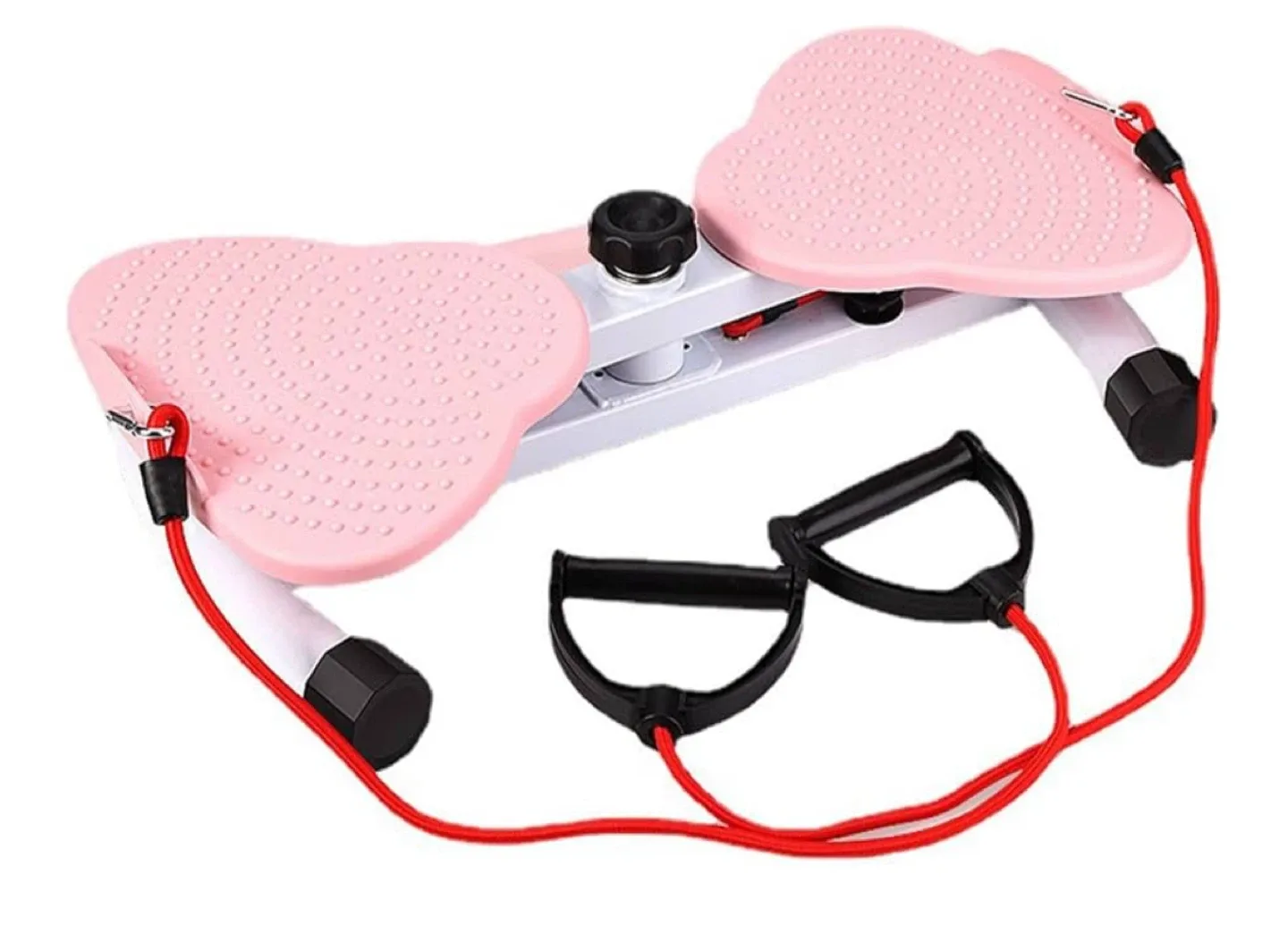 Pink Mini Stepper with Resistance Bands image indicator(2)