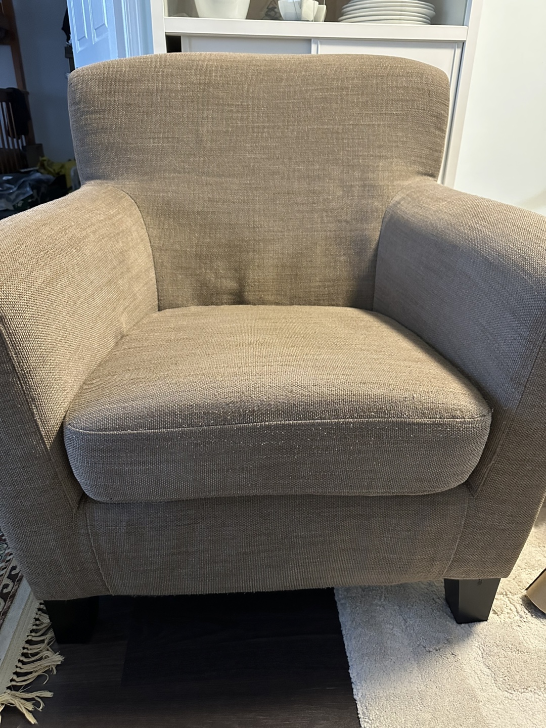 Beige Armchair and foot rest (2pices) - photo 2