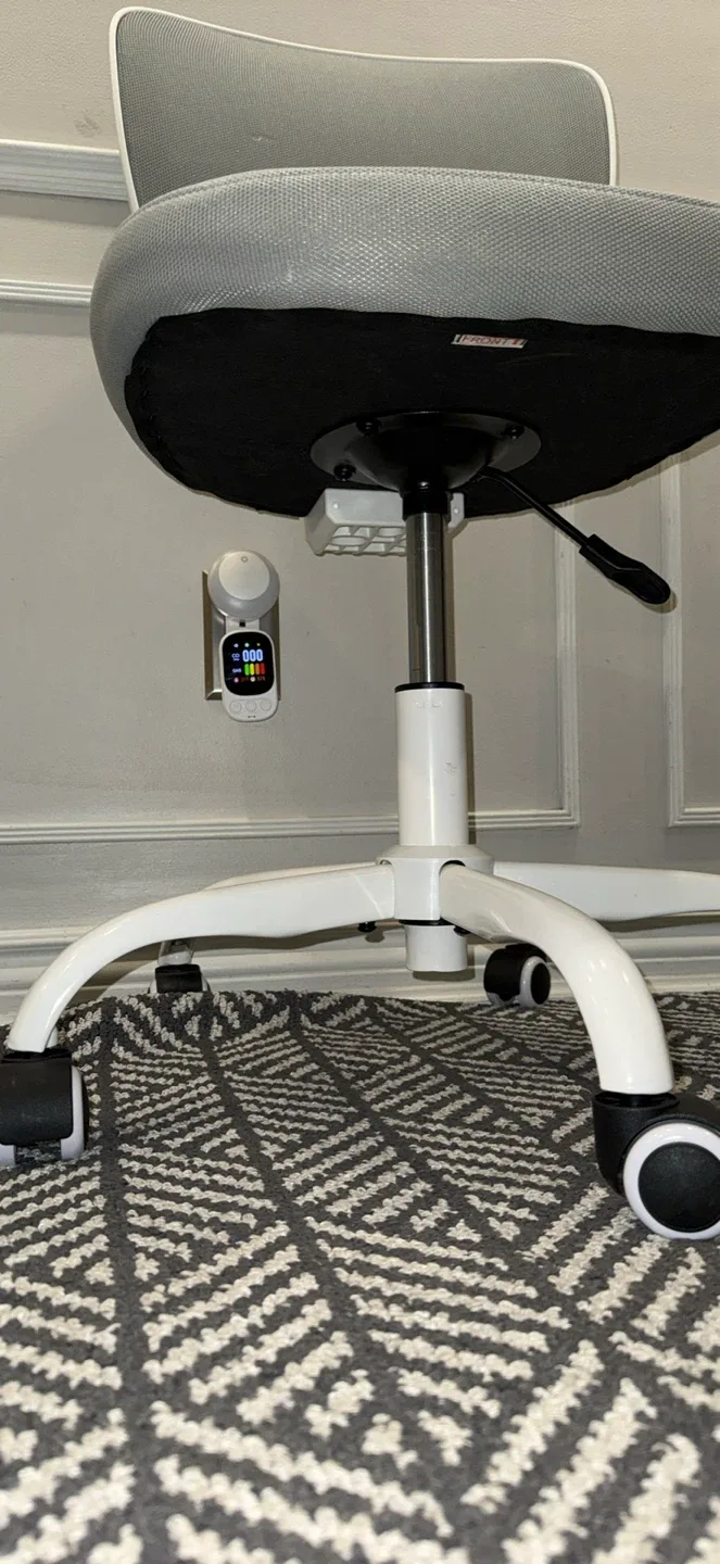 Gray Office Chair with Paw Print Design image indicator(6)