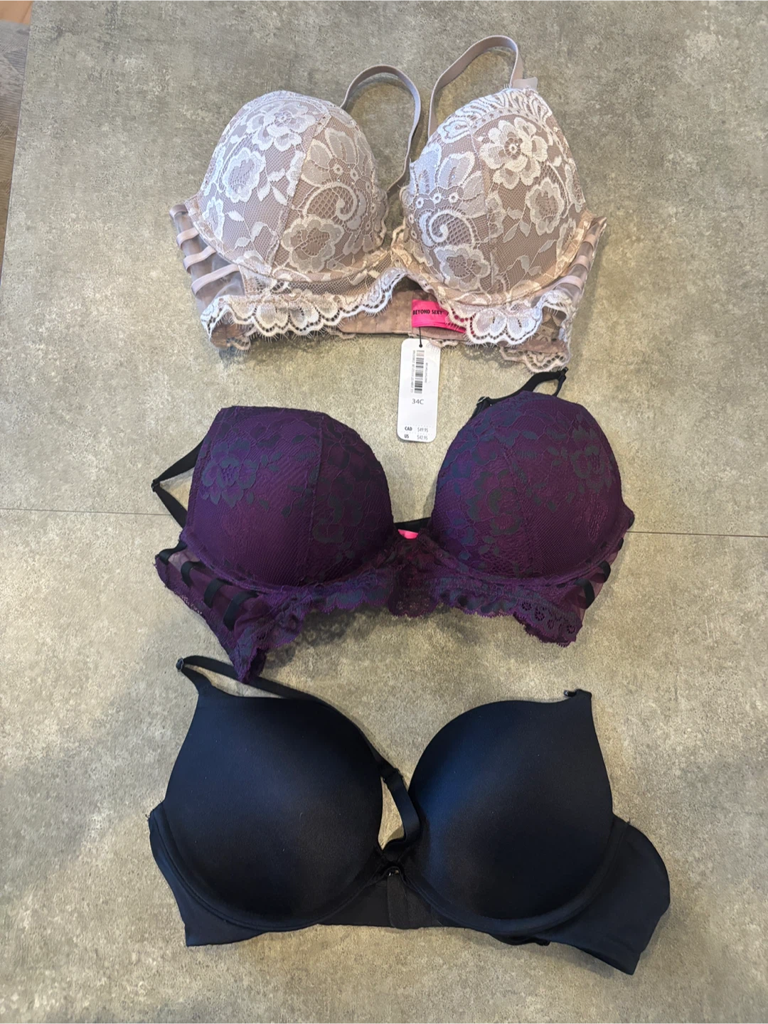Lot of 3 La Senza  Bras 34 C - all new never worn - photo 2