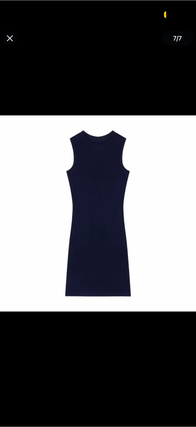 Navy Blue Sleeveless Dress
