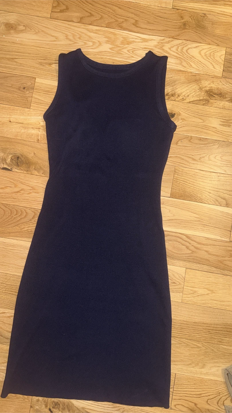 Navy Blue Sleeveless Dress - photo 2