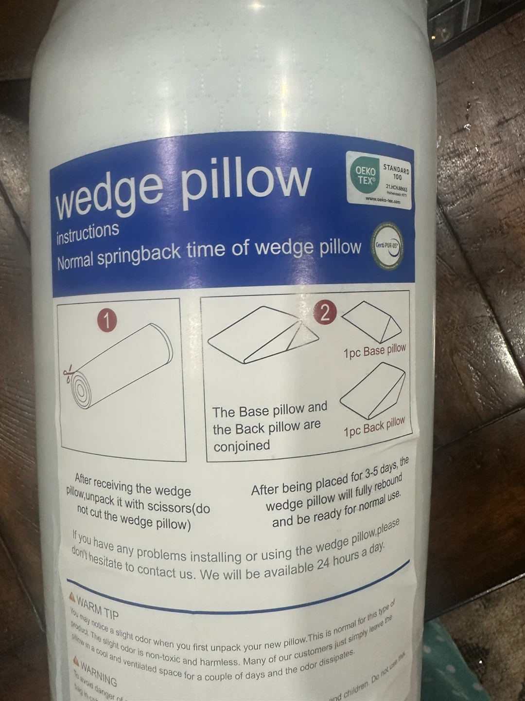 Wedge Pillow - New in Package!