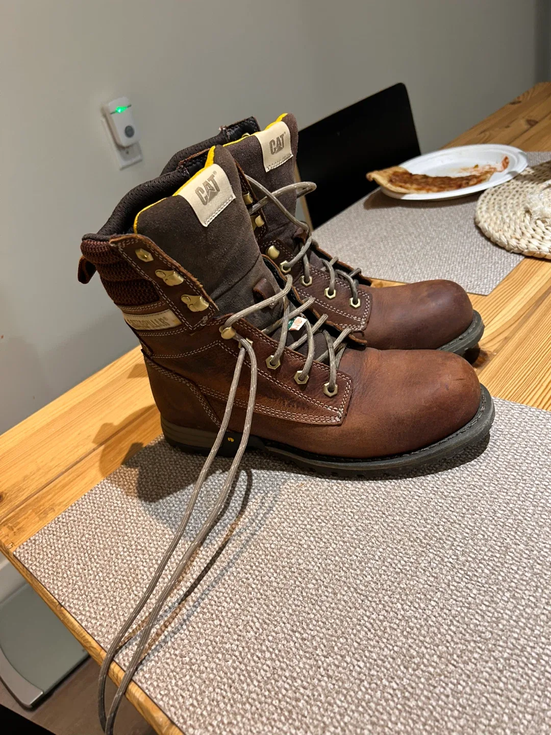 CAT Brown Leather Work Boots image indicator(2)