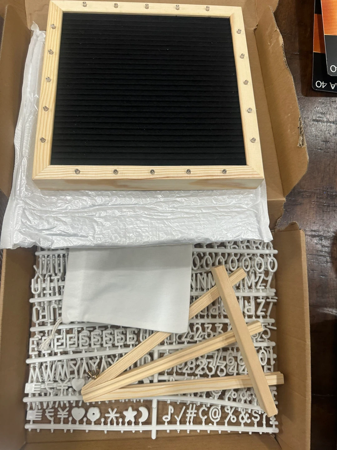 Felt Letter Board with Stand & Letters - photo 4