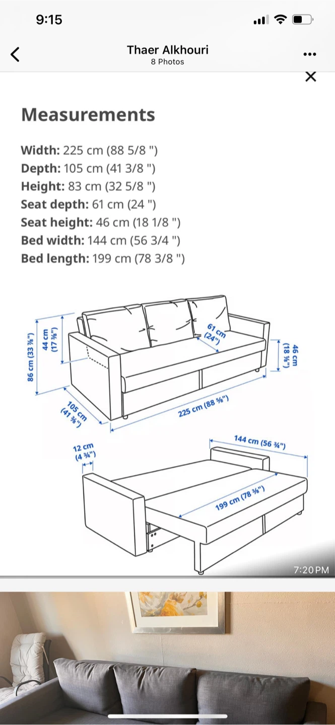 Ikea sofa bed - photo 3