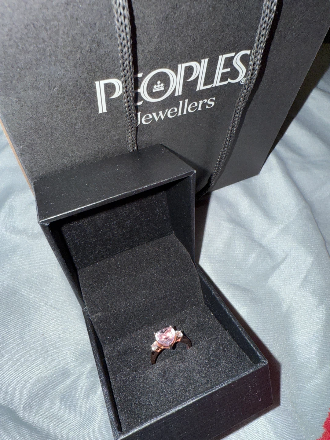 People's Jewellers Heart-Shaped Amethyst Ring