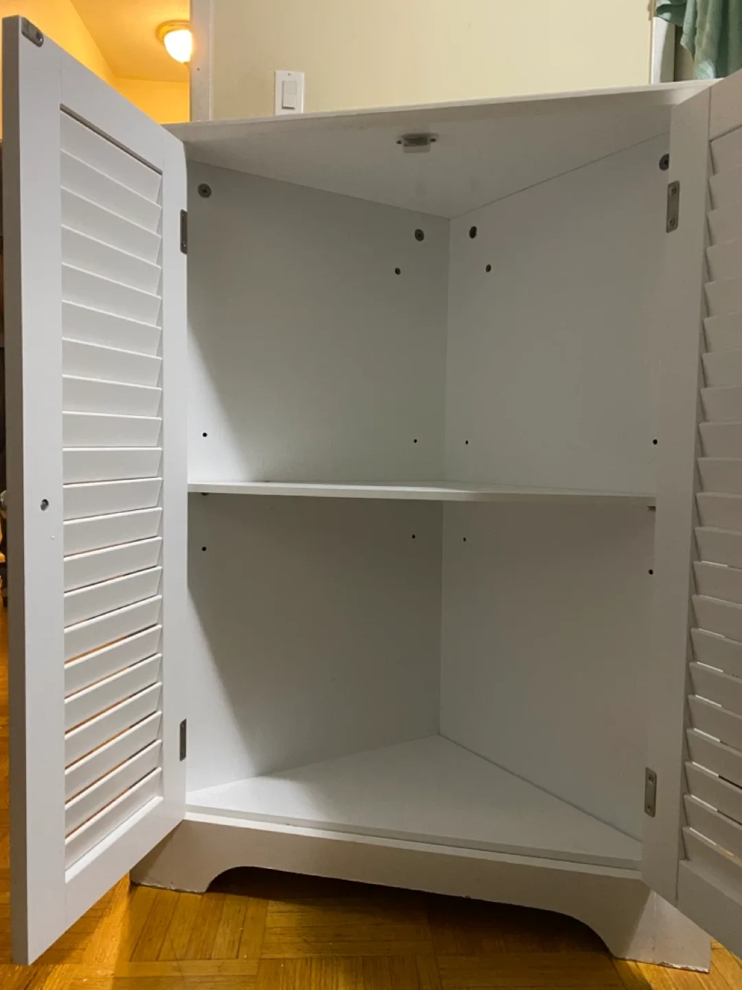 White Two-Door Cabinet image indicator(5)