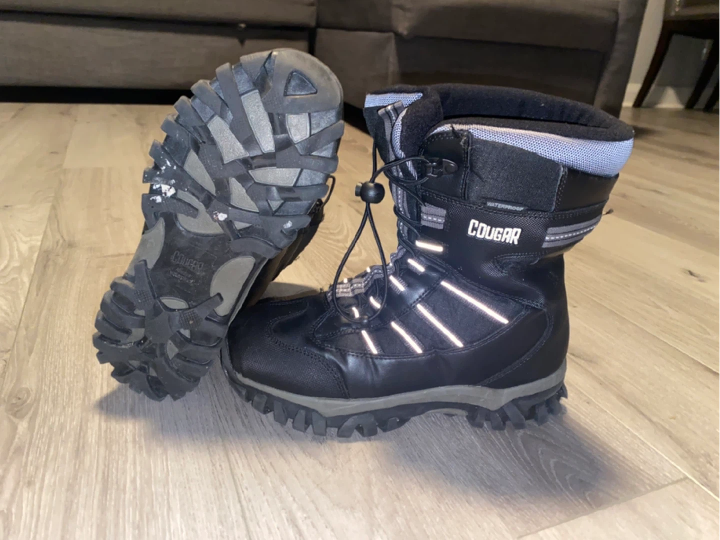 Cougar Black Winter Boots - Size 6 - photo 2