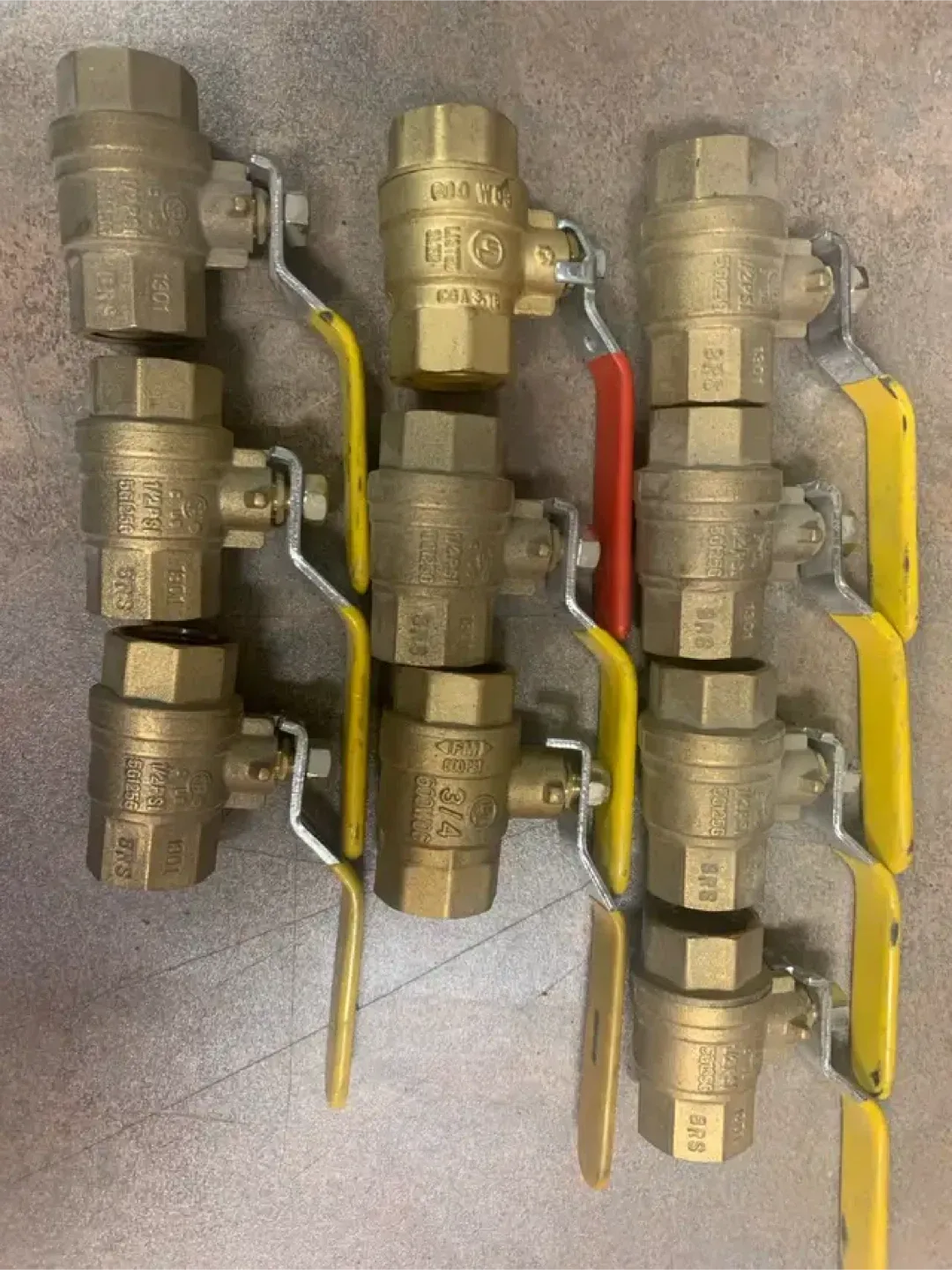 Brass Ball Valves, various sizes, 600 WOG, 35 total. image indicator(6)