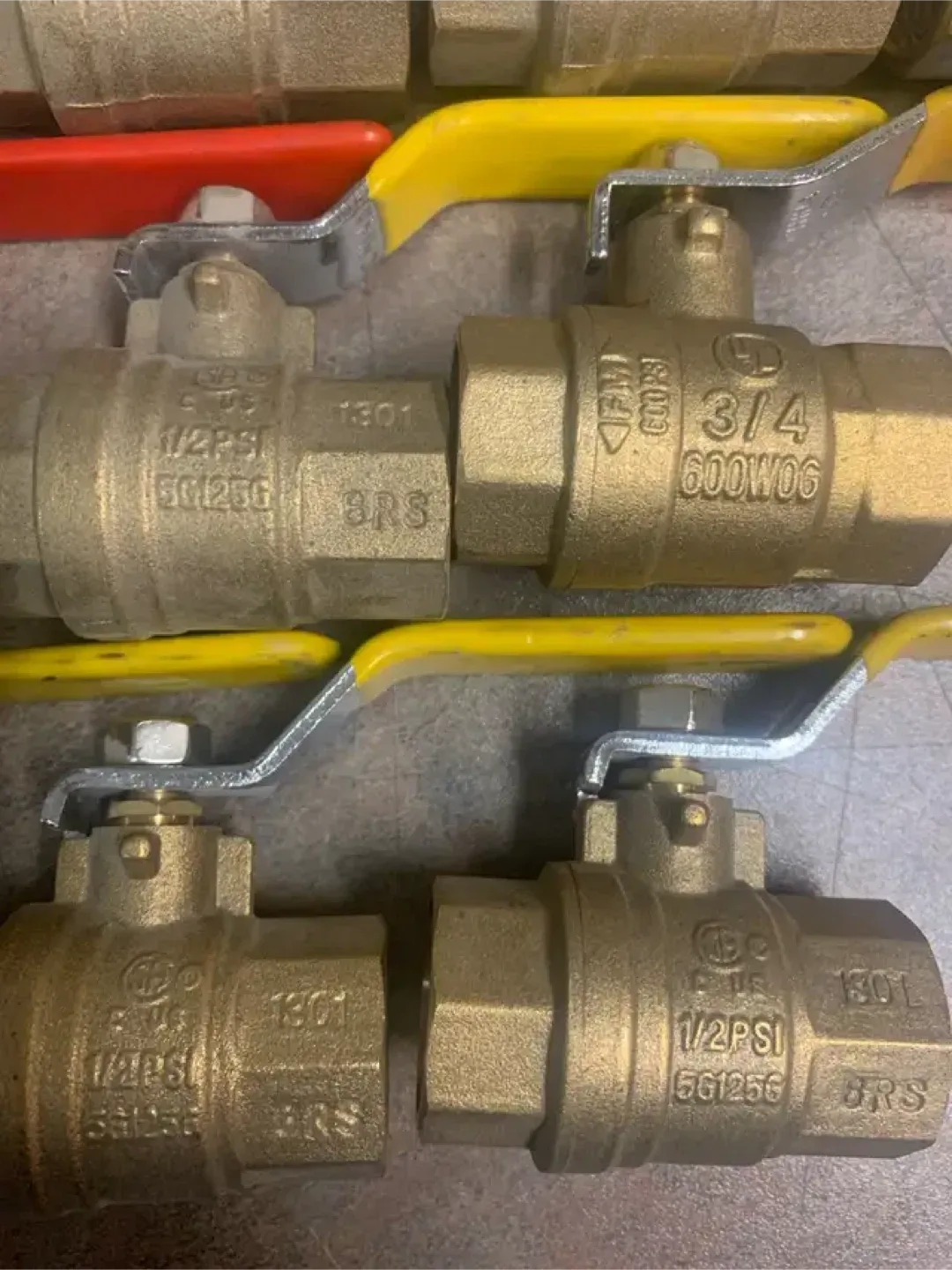 Brass Ball Valves, various sizes, 600 WOG, 35 total. image indicator(7)
