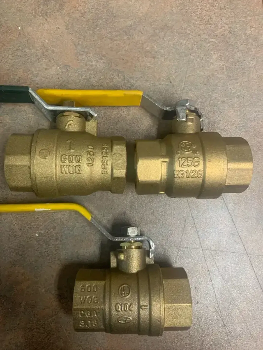 Brass Ball Valves, various sizes, 600 WOG, 35 total. image indicator(8)