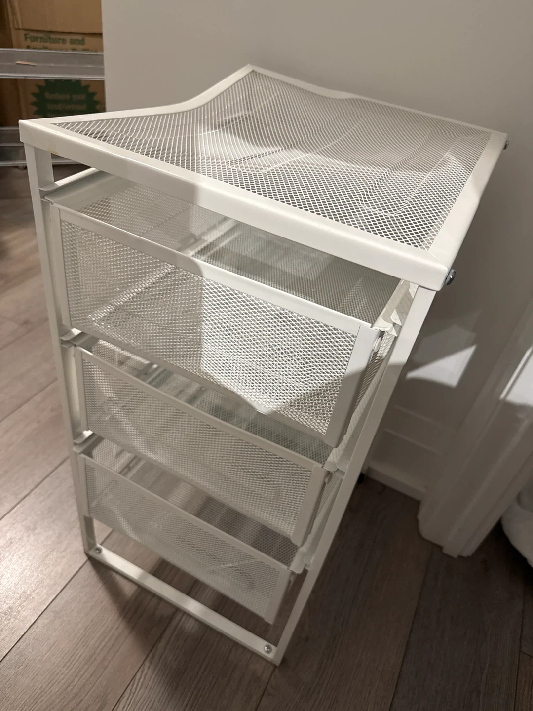 IKEA HELMER White Drawer Unit on Casters