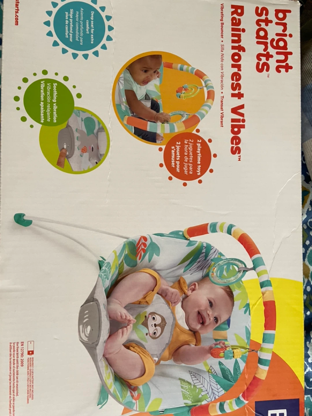 Bright Starts Rainforest Vibes Bouncer