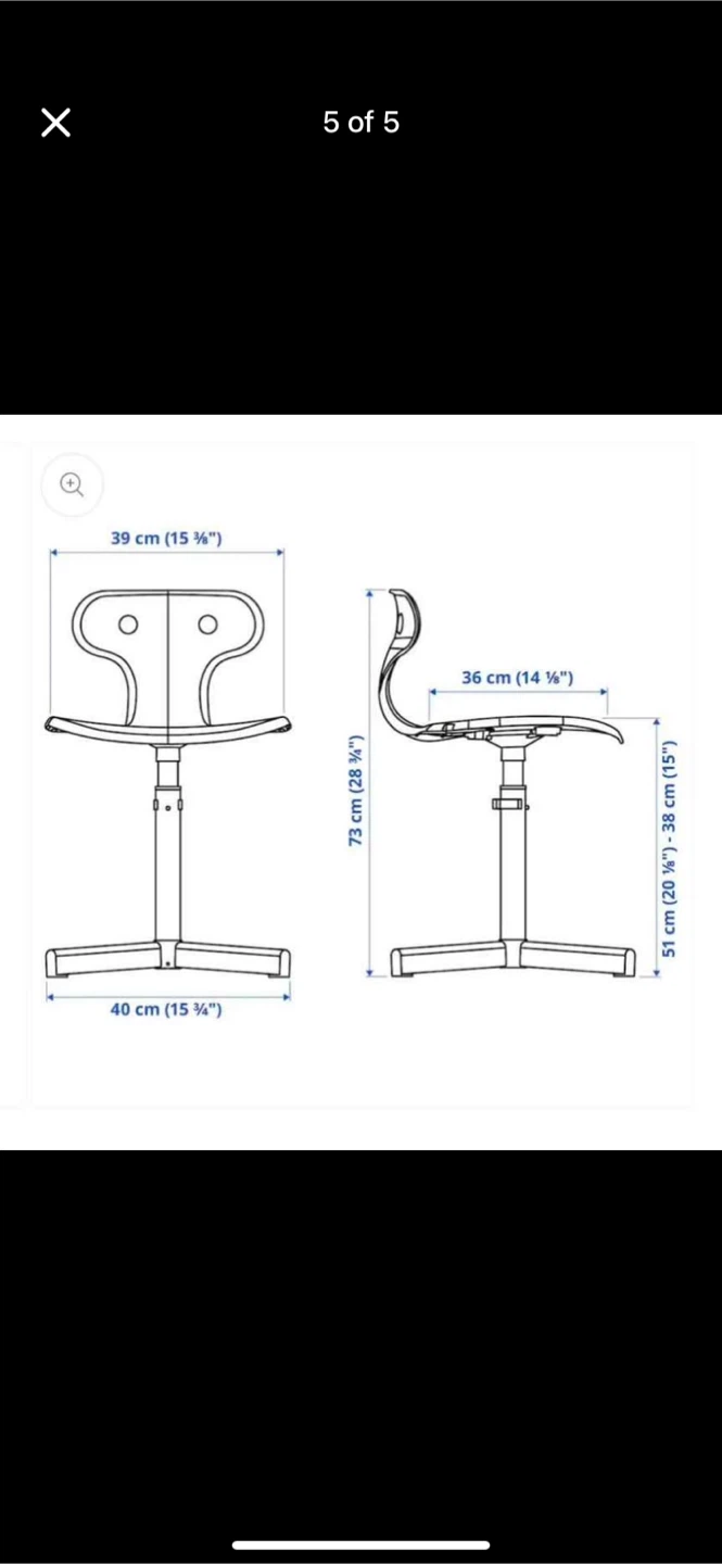 A fun and sturdy yellow kids chair from IKEA. - photo 4