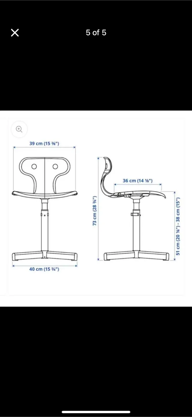 A fun and sturdy yellow kids chair from IKEA. image indicator(4)