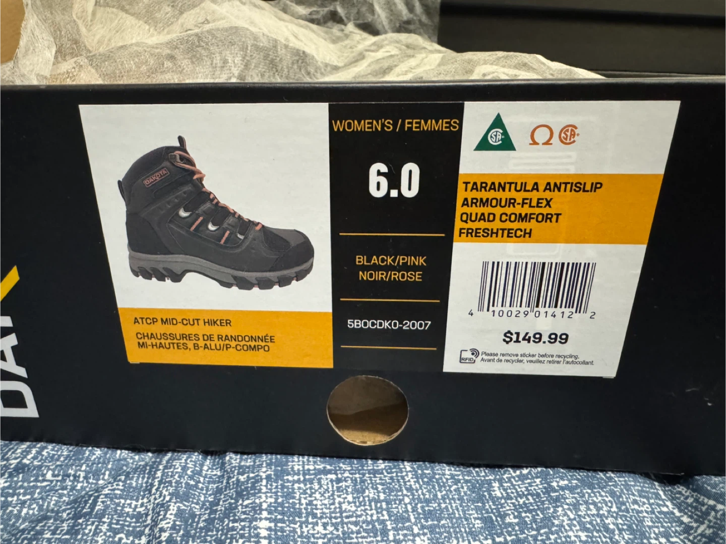 Dakota Tarantula Antislip Workpro Series Boots - Size 6 - photo 5