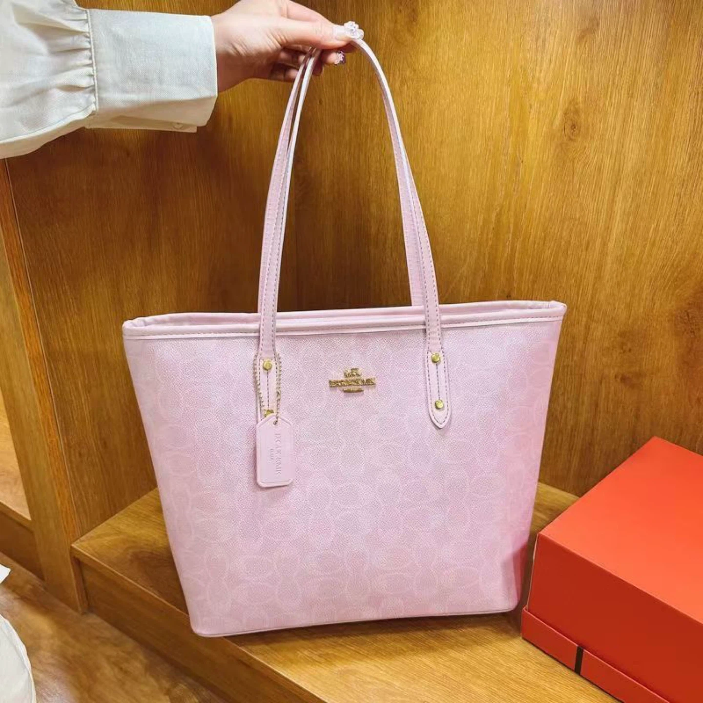 Pink Tote Bag