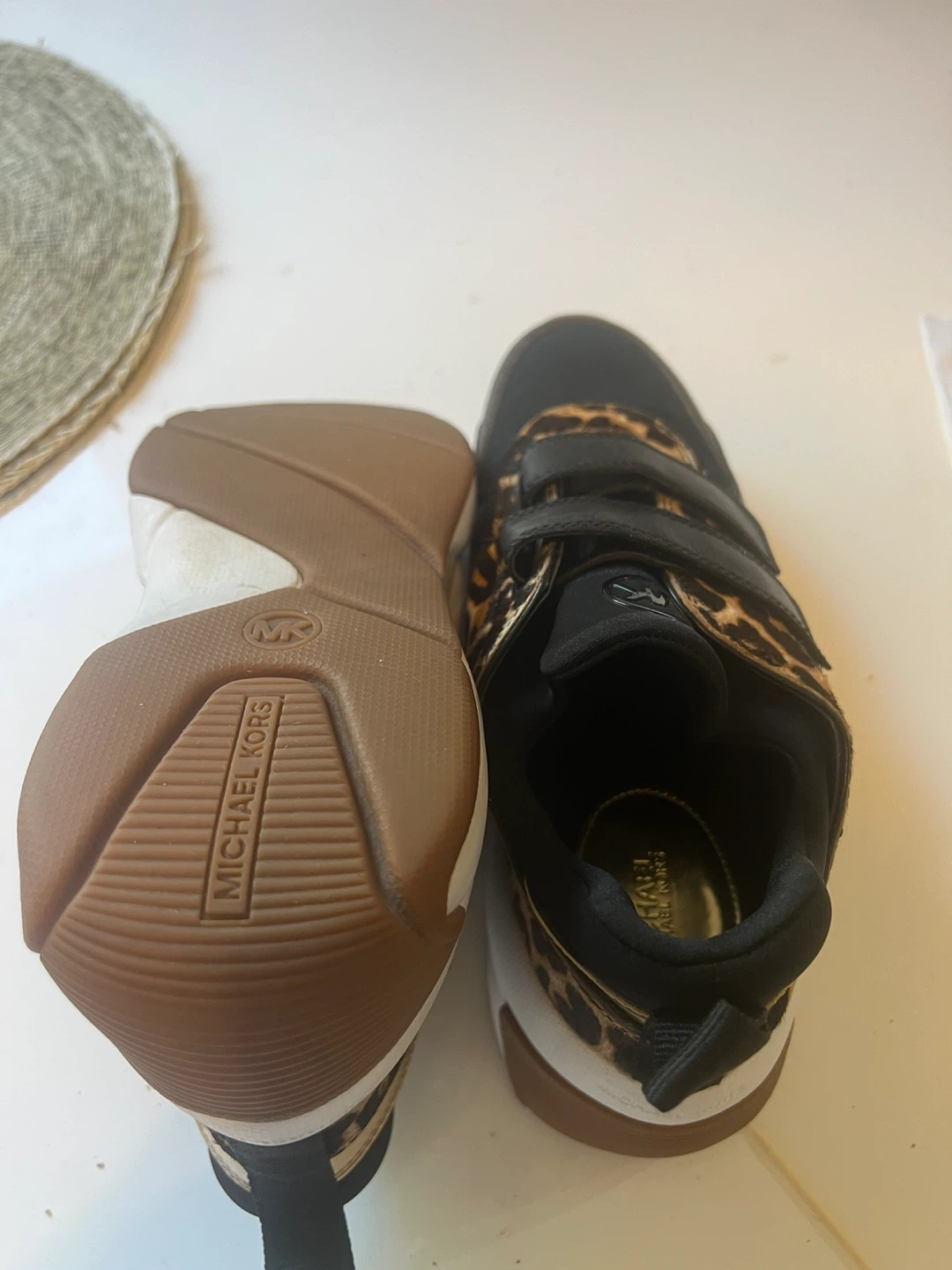 New- Michael Kors Leopard Print Sneakers - photo 5
