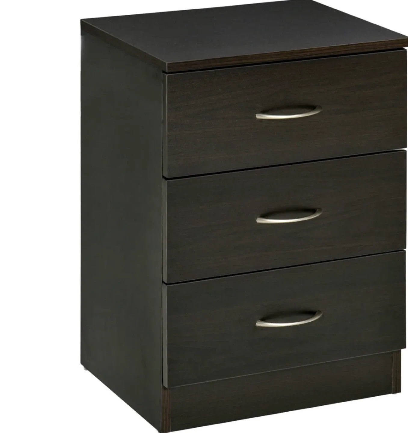 Dark Brown 3-Drawer Nightstand image indicator(2)