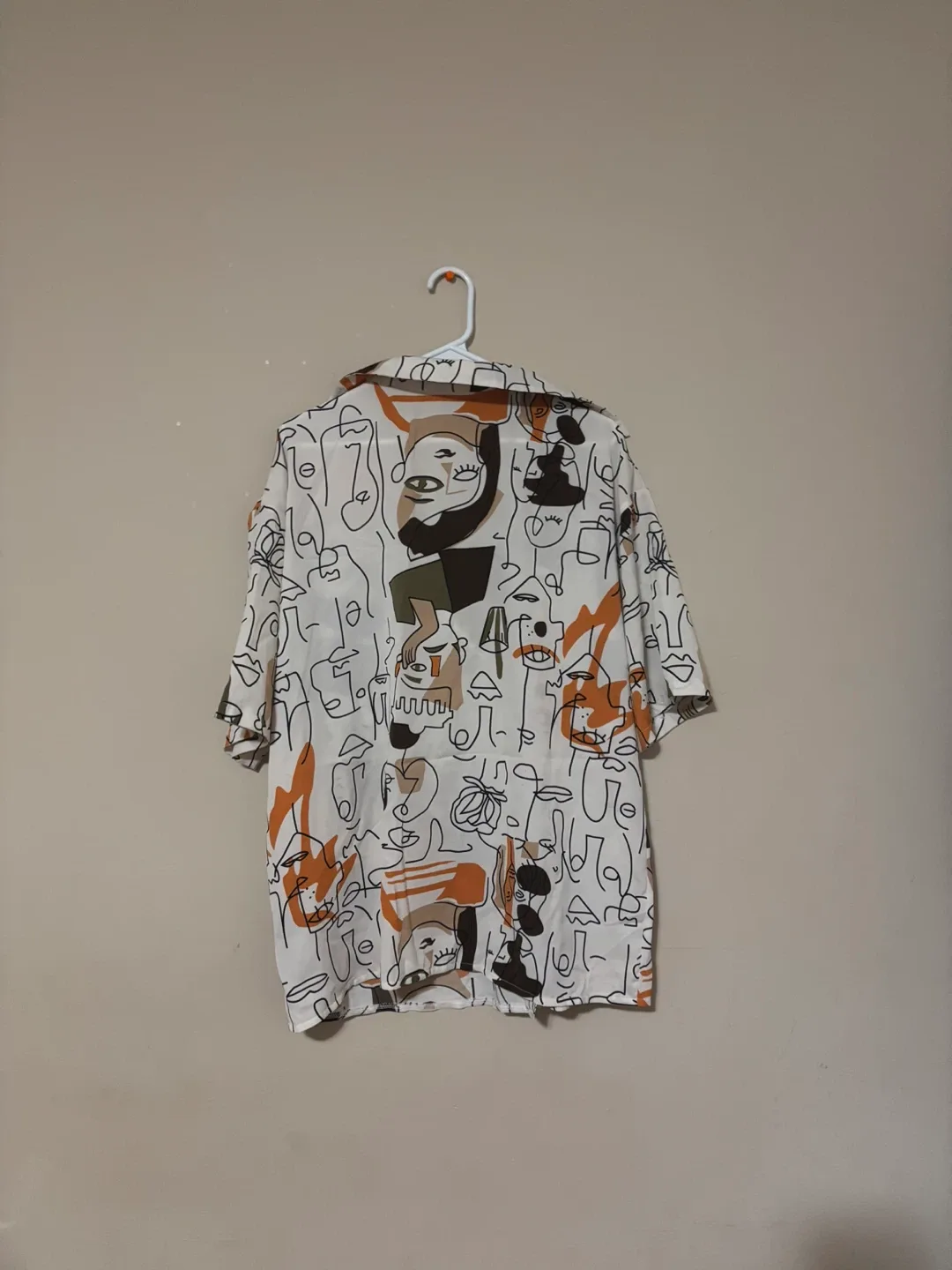 Abstract Print Short Sleeve Shirt image indicator(2)
