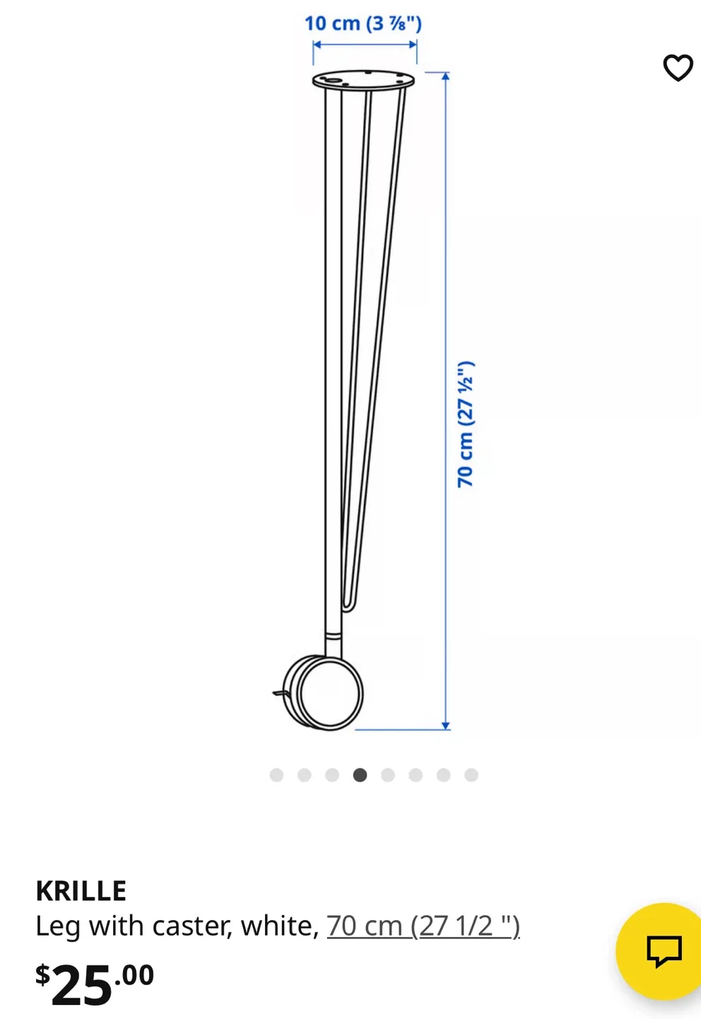 IKEA LINNMON / KRILLE Desk White image indicator(3)
