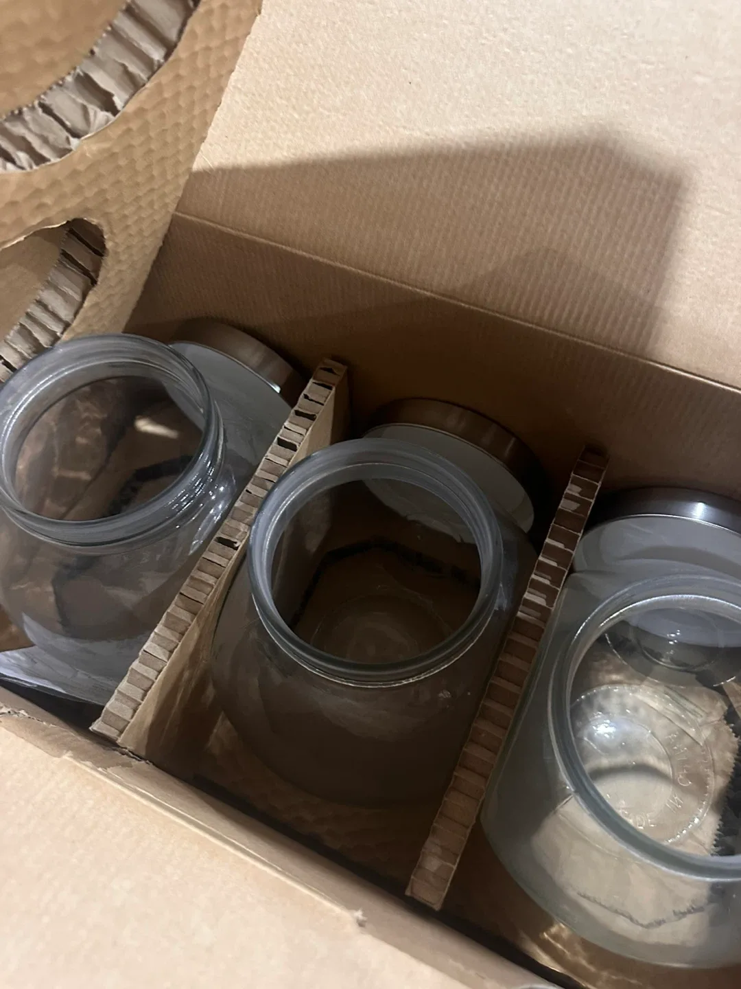 Mason Craft & More Tilted Glass Jars - Set of 3 image indicator(3)