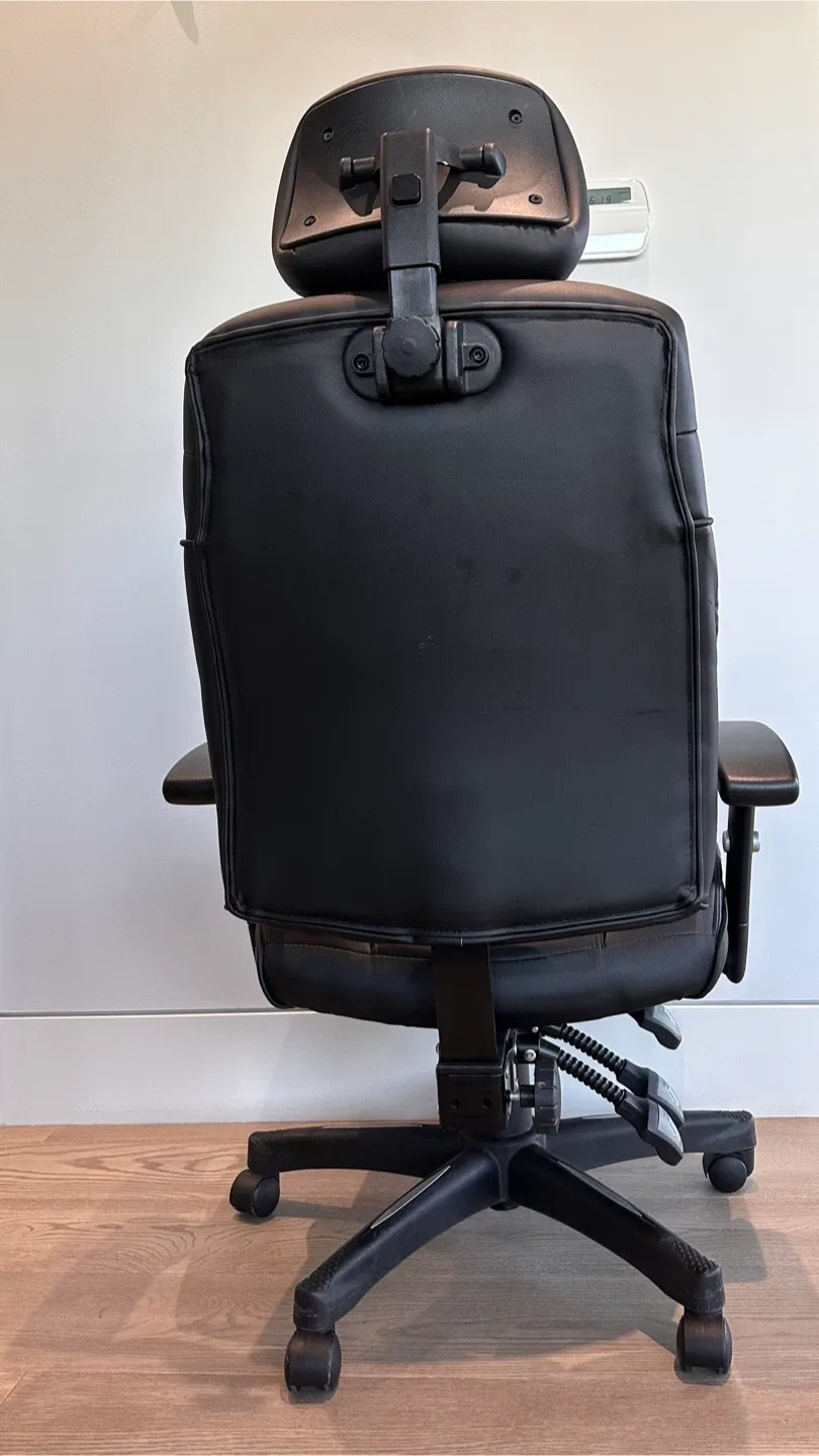 Black Leather Office Chair image indicator(4)