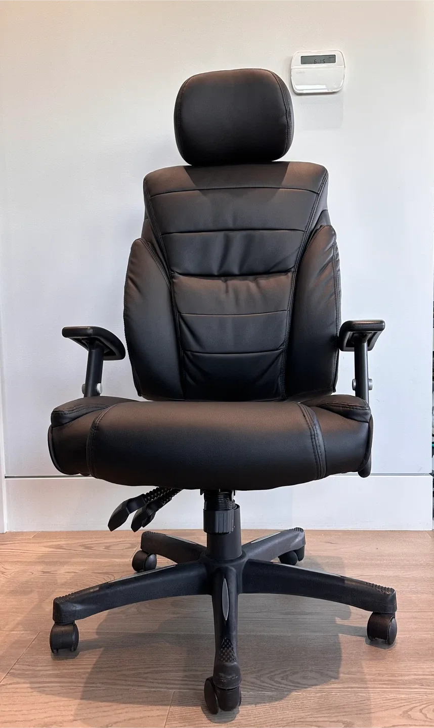 Black Leather Office Chair thumbnail