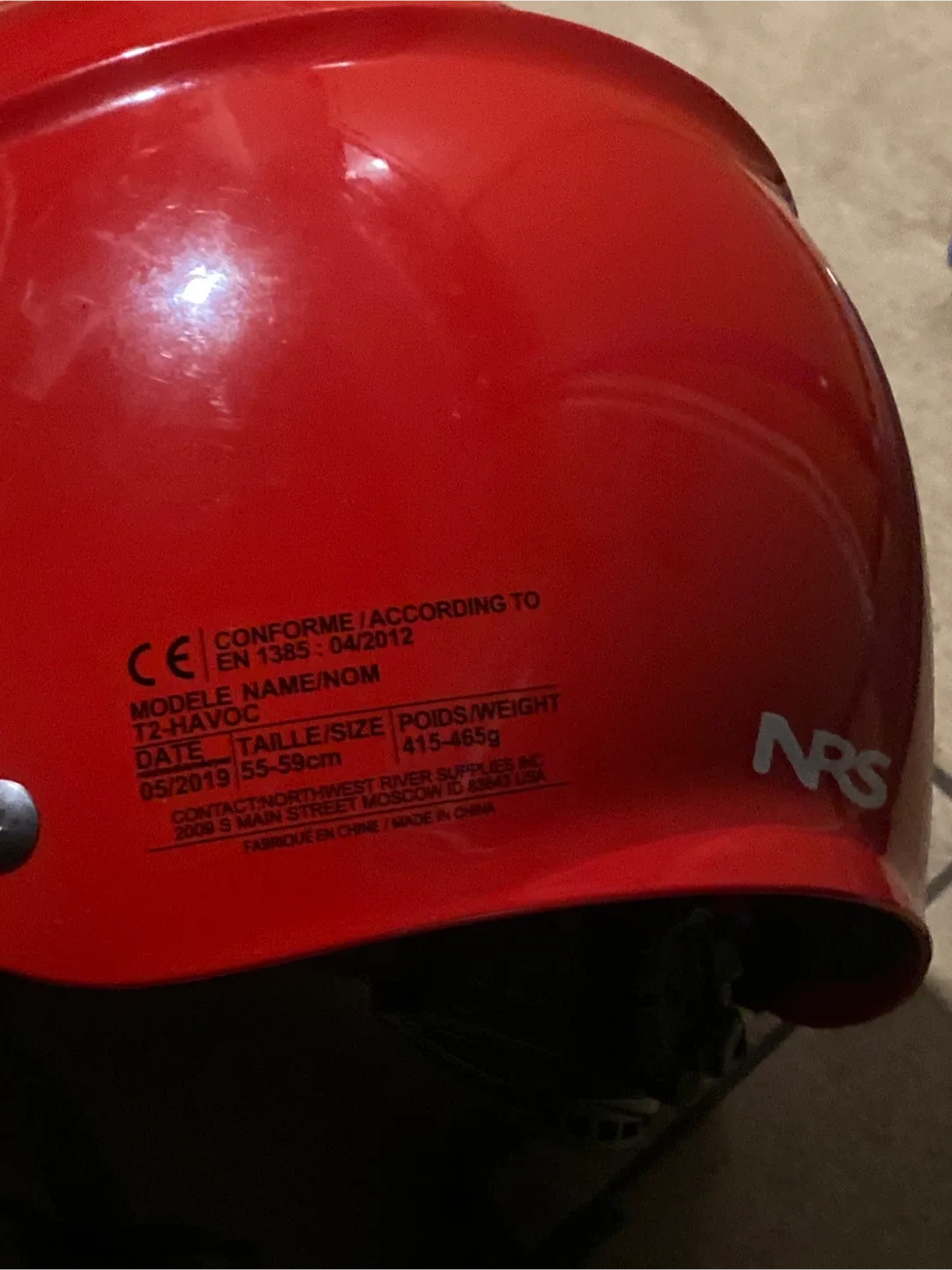 NRS T2-Havoc Water Helmet - Red, Size 55-59cm image indicator(2)