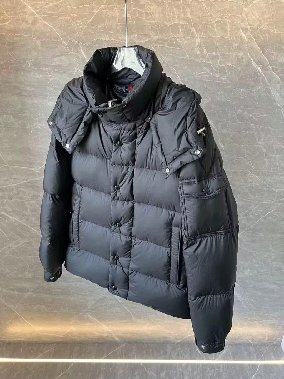 Black Padded Down Jacket image indicator(3)