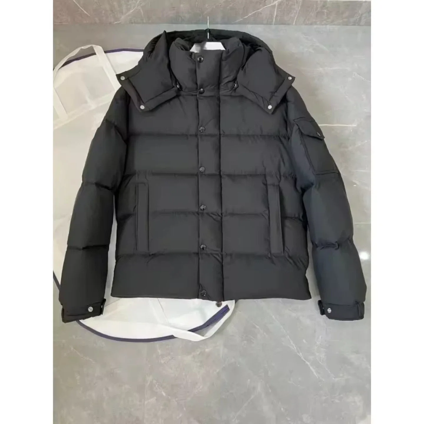 Black Padded Down Jacket image indicator(9)