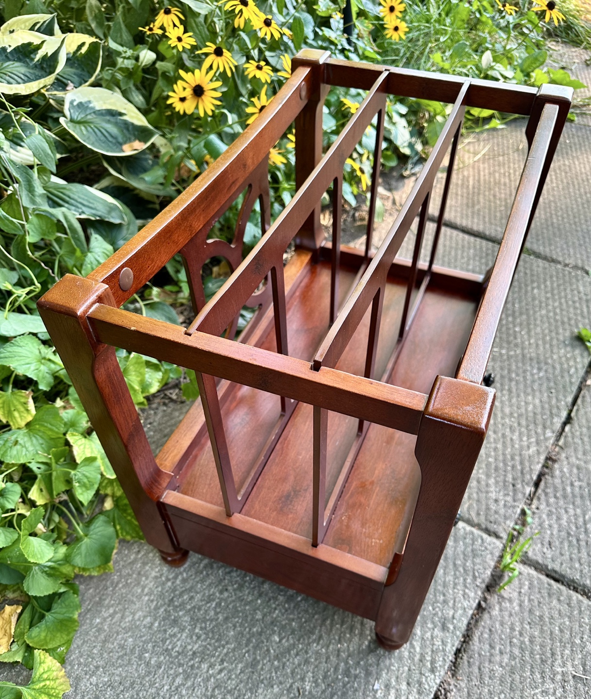 🧡Bombay Wooden Magazine Rack with Drawer - photo 3