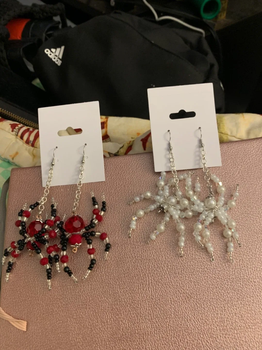 Handmade Beaded Spider Earrings image indicator(4)