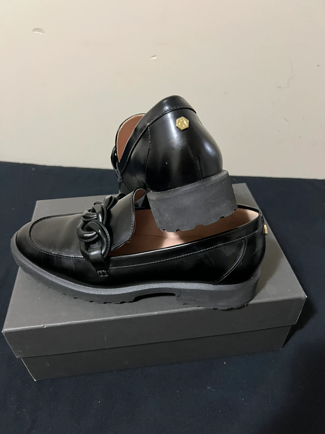 Cole Haan Black Leather Loafers -Size 8