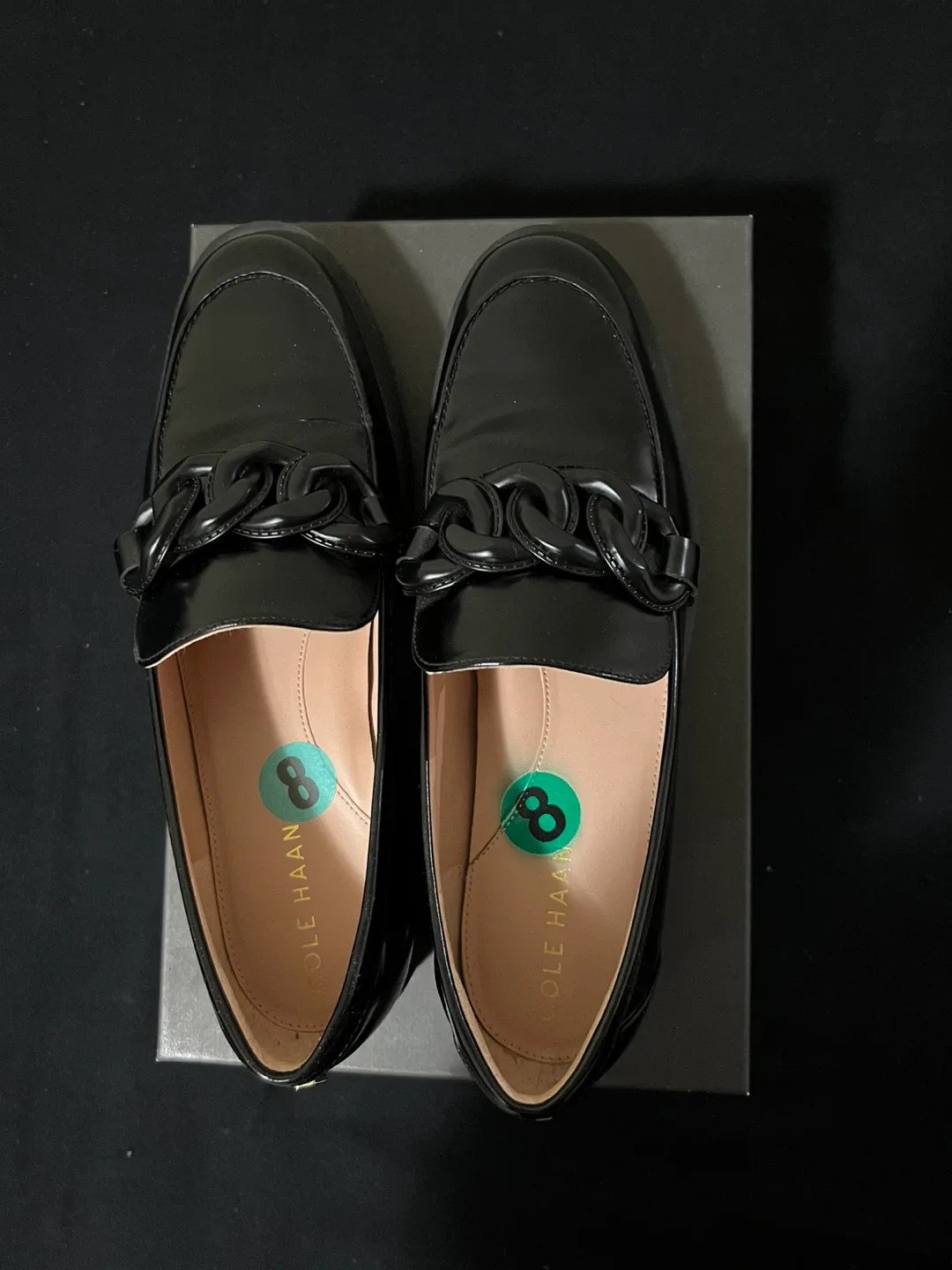 Cole Haan Black Leather Loafers -Size 8 image indicator(4)