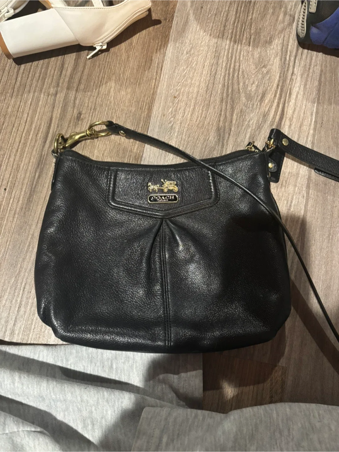 Coach Black Leather Handbag thumbnail