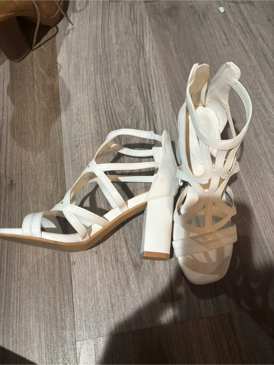 White Heels, Size 7