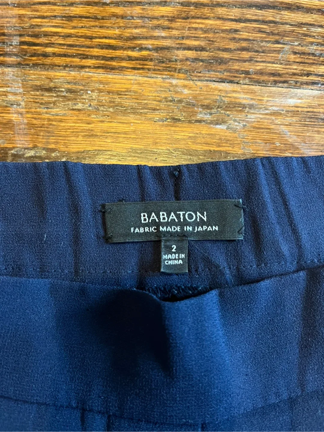 Babaton Navy Blue Pants - Size 2 image indicator(3)