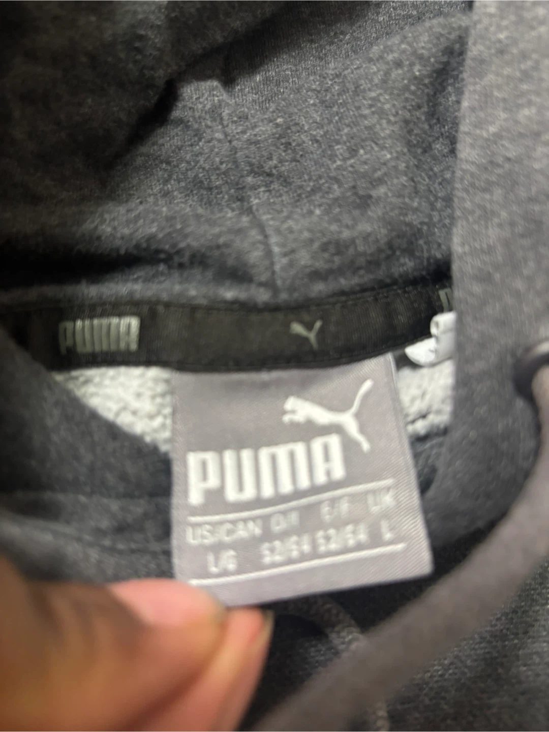 Puma Grey Hoodie - Size L - photo 3